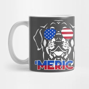 Patriot Rottweiler Merica Tee Mug